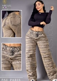 PAU PARIS URBAN LUXE WIDE LEG- JEANS SEGUNDA EDICION PREMIUM